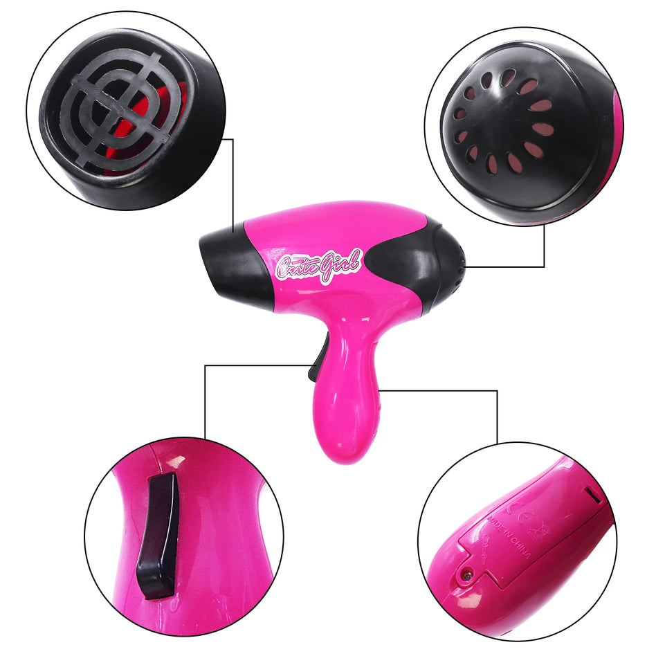 1:1 simulation of children's grooming toys, girls playing at home, electric sound emitting, luminous makeup, beauty