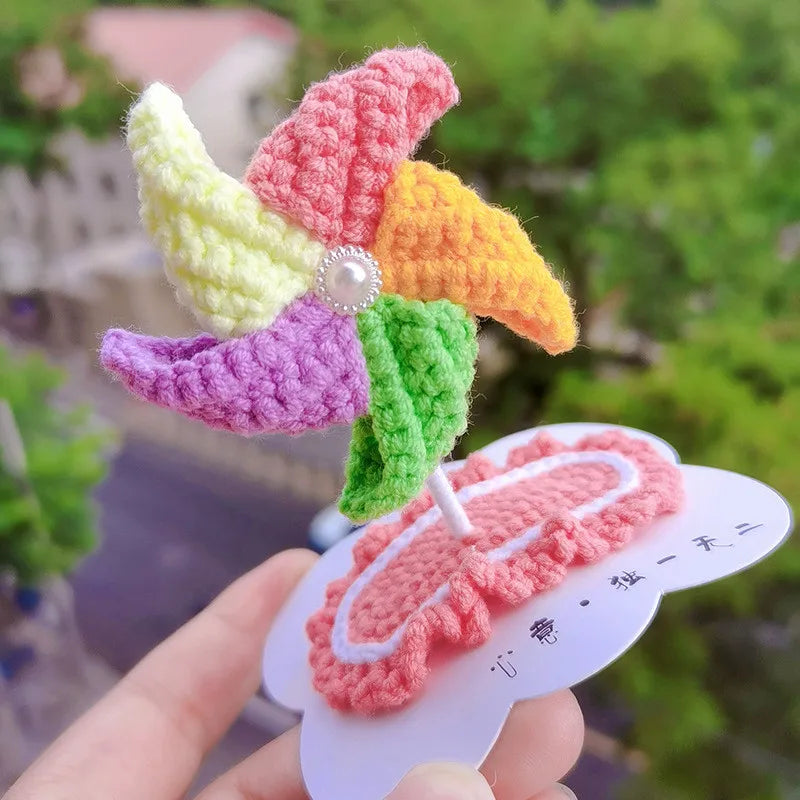 Knitted Woolen Baby Barrettes Cartoon Rabbit Little Girls Hairpins Puppy Cat Toddler Hair Clip Kids Grooming Hair Accessories
