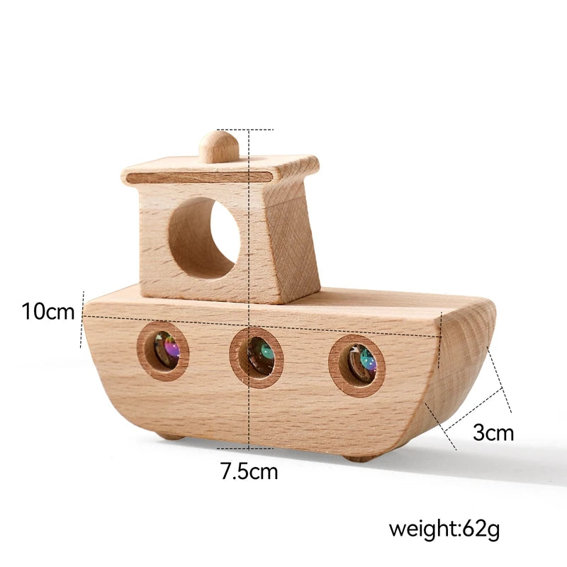 Montessori Toys Baby Wooden Model Plane Baby Wooden Airplane Toy Woodiness Adornment Toys Blocks The Baby Pushed Baby Toys Gifts