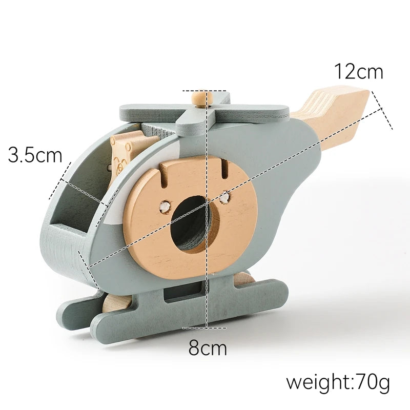 Montessori Toys Baby Wooden Model Plane Baby Wooden Airplane Toy Woodiness Adornment Toys Blocks The Baby Pushed Baby Toys Gifts