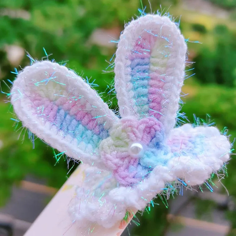 Knitted Woolen Baby Barrettes Cartoon Rabbit Little Girls Hairpins Puppy Cat Toddler Hair Clip Kids Grooming Hair Accessories