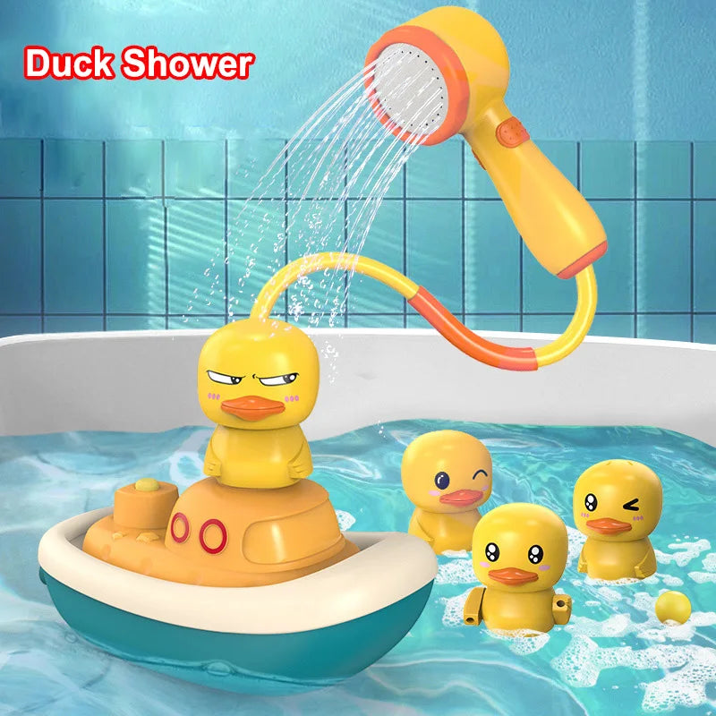 Children's Baby Bath Toy Set Water Spray Shower Toys Duck Baby Shower Water Toys Balls Bathroom Baby Toys Bathtub Toys Gifts