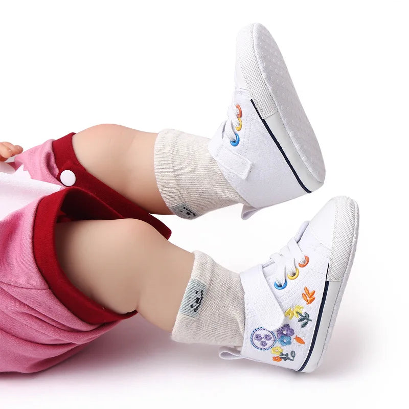 Toddler Shoes Girls Canvas Shoes Baby Toddler Infant Shoes Non Slip Newborn Baby Casual Shoes