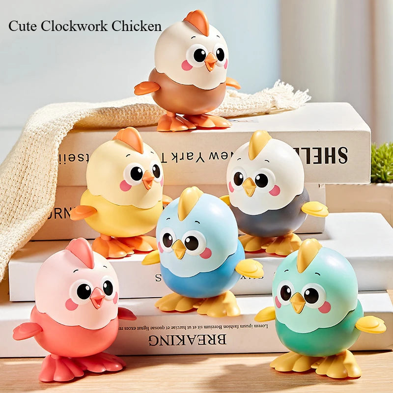 Children's Cartoon Clockwork Toys Wind-up Jumping Chick Baby Baby Educational Toy Wind Up Toys  Kids Toys Girls Toys Boys Toys