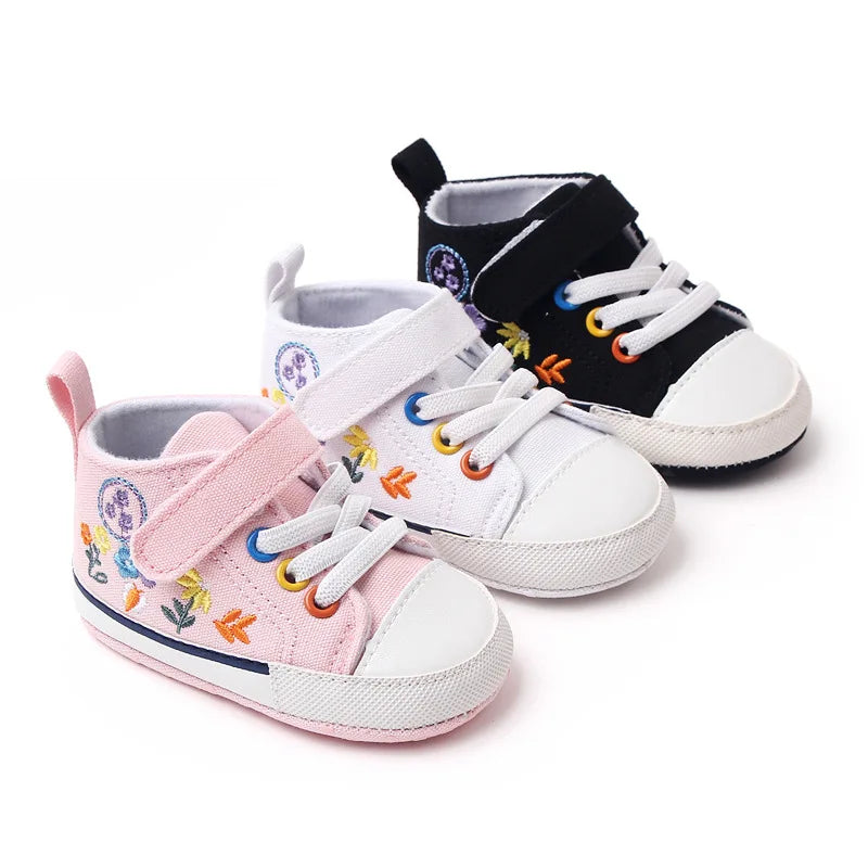 Toddler Shoes Girls Canvas Shoes Baby Toddler Infant Shoes Non Slip Newborn Baby Casual Shoes